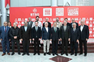 Özbekistan Büyükelçisi İlkhom Khaydarov BTSO’da 