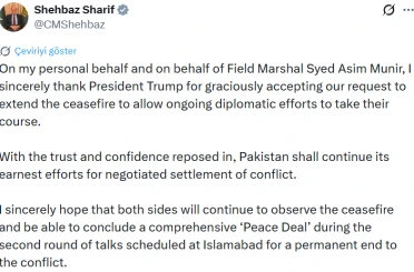 Pakistan Başbakanı Şerif’ten ABD Başkanı Trump’a ateşkes teşekkürü 