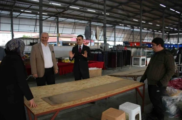 Pazarcı esnafını dinlediler 