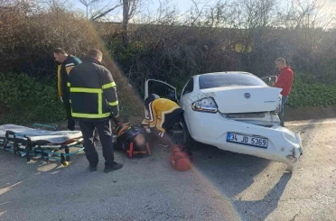 Pınarhisar’da trafik kazası: 2 yaralı 