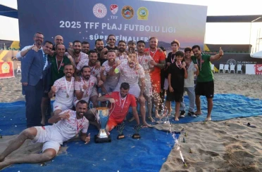 Plaj Futbolu Türkiye şampiyonu Alanya Belediyespor 