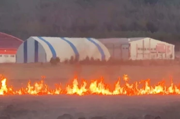 Putka Gölü’nde çıkan yangın korkuttu 