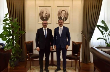 Rektör Hacımüftüoğlu’ndan MGK Genel Sekreteri Okay Memiş’e ziyaret 