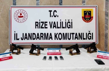 Rize’de ruhsatsız silah operasyonu: 1 gözlatı 