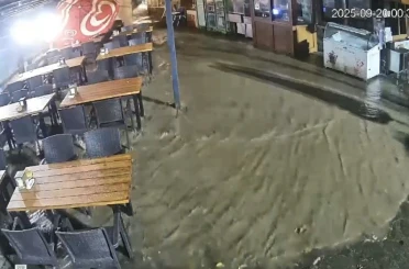 Rize’de sel böyle geldi 