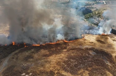 Safranbolu’daki anız yangını kontrol altına alındı 