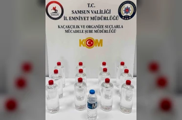 Sahte alkol operasyonu: 12 litre etil alkol ele geçirildi 