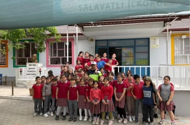 Salavatlı İlkokulu öğrencilerine trafik eğitimi verildi 