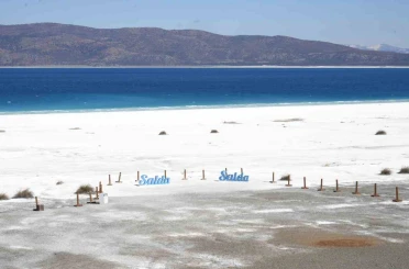 Salda Gölü’nde su seviyesi yükseldi 