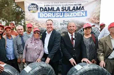 Salihli’de 500 üreticiye damlama sulama desteği
