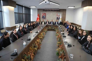 Şampiyon takımdan Canpolat’a ziyaret 