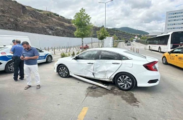 Samsun Şehir Hastanesi yerleşkesinde kaza: 1 yaralı 