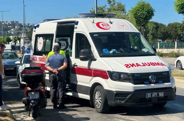 Samsun’da motosiklet kazası: 1 yaralı 