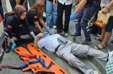 Samsun’da motosiklet yayaya çarptı: 1 yaralı 