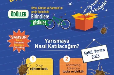 Samsun’da öğrenciler kokarca toplama yarışında 