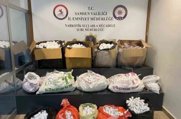Samsun’da polis, 236 bin uyuşturucu hap ele geçirdi 