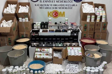 Samsun’da sahte zayıflama ve protein tozu imalatına operasyon