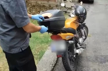 Samsun’da şüpheli motosikletten uyuşturucu çıktı 