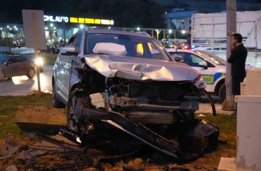 Samsun’da SUV tipi araçlar çarpıştı: 2 yaralı 
