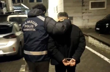 Samsun’da uyuşturucu suçundan 18 yıl 9 ay hapis cezası bulunan şahıs yakalandı 
