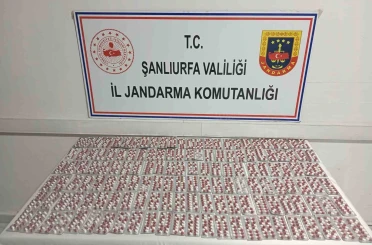 Şanlıurfa’da 2 bin 128 uyuşturucu hap ele geçirildi 