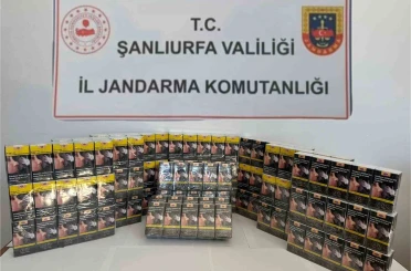 Şanlıurfa’da bin 496 paket gümrük kaçağı sigara ele geçirildi 
