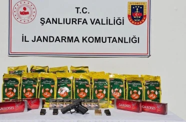 Şanlıurfa’da ruhsatsız silah ve kaçak ürün ele geçirildi 