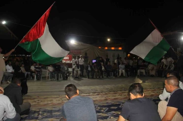 Şanlıurfa’da Sumud Filosu’na destek nöbeti 