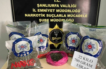 Şanlıurfa’da uyuşturucu operasyonu: 2 gözaltı 