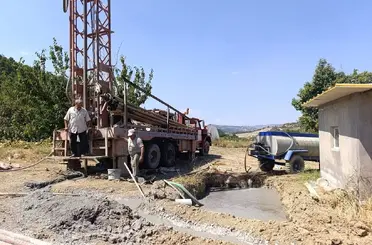 Şaphane Gaipler köyünde içme suyu için 220 metrelik sondaj
