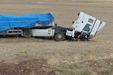 Şarampole yuvarlandı, burnu bile kanamadan kurtuldu 
