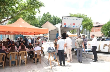 Sarıgöl’de Ferdi Zeyrek için lokma hayrı düzenlendi 