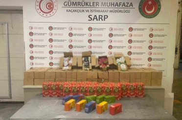 Sarp Gümrük Kapısı ve İstanbul’da 601 kilo uyuşturucu ele geçirildi