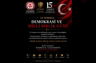 SATKOF ve USTKON Genel Başkanı Bay’dan 15 Temmuz mesajı 