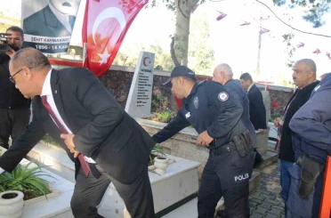 Şehit Kaymakam Saim Bey kabri başında anıldı 