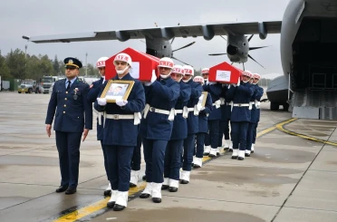 Şehit pilot İlgen’in naaşı Kayseri’de 