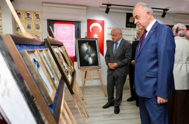 Şehit yakınları ve gazilerden el sanatları sergisi 