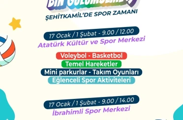 Şehitkamil’de yarıyıl tatili spor şenliğiyle renklenecek 