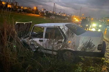 Serik’te iki otomobilin karıştığı kazada 1 kişi yaralandı 