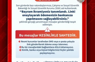 SGK’dan sahte mesajlar için uyarı 