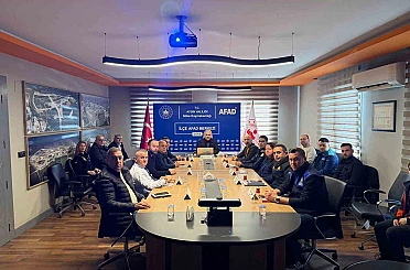 Şiddetli yağış öncesi AFAD koordinasyon toplantısı yapıldı 