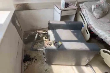 Sigaranın çıkardığı yangın hastaneyi küle çeviriyordu 