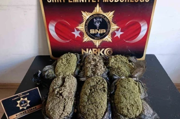 Siirt’te 3 kilo esrar ele geçirildi 