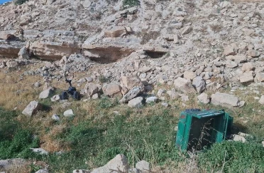 Siirt’te patpat şarampole devrildi: 1 yaralı 