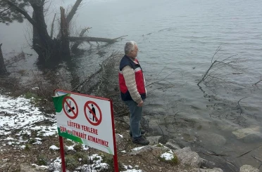 Simav Gölcük Yaylası Göleti’nde su ürünleri denetimi 
