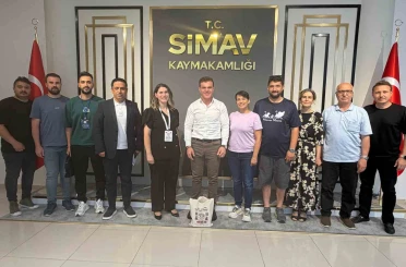 Simav Kaymakamı Karaloğlu, Yunanistanlı uzman ve öğretmenleri kabul etti 