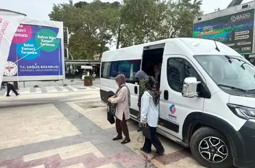 Sındırgı’da kadınlara kanser taraması için ulaşım desteği
