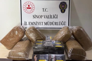Sinop’ta 30 kilo tütün ve 3 bin makaron ele geçirildi 