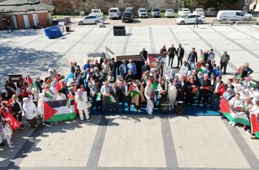 Sinop’ta kadınlar Gazze için el ele 