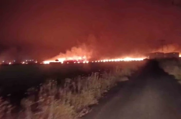 Şırnak’ta çıkan yangında 300 dönümlük alan küle döndü